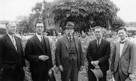 Dr McLeod, Dr Edmeades, Dr Barnett, Ralph Gofton and Dr Purcell at Charters Towers Races 1941