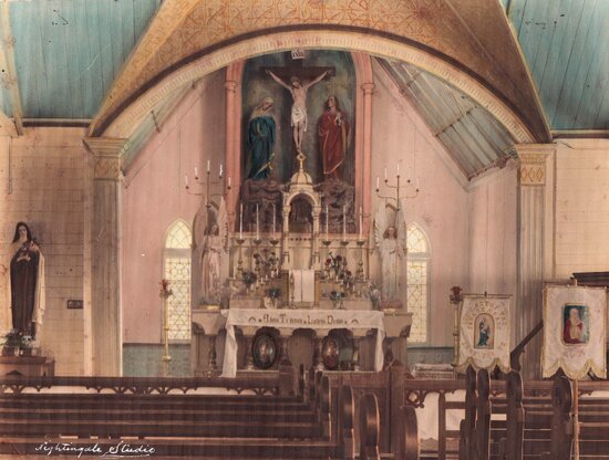 Interior of a Catholic Church