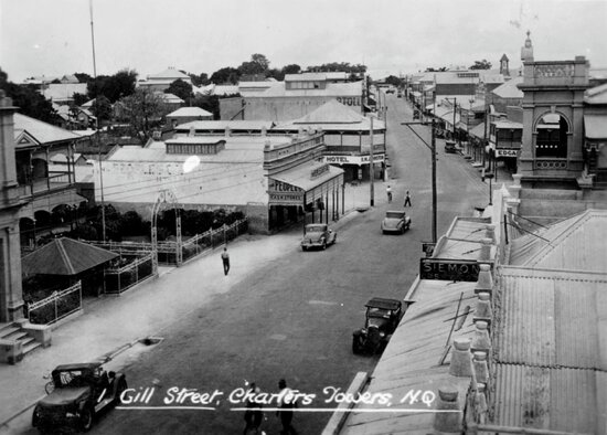 Gill street, 1939 from Pollard&rsquo;s Building tower
