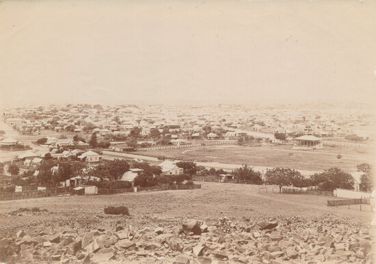 View from Buckland&rsquo;s Hill over Showground