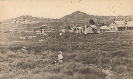 View of Charters Towers in the 1870s including Mosman&rsquo;s Cottage