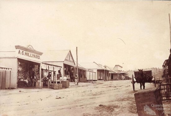 Mosman Street looking south at left hand side of street