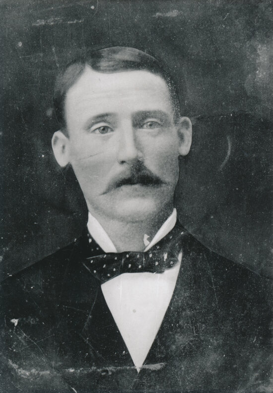 Studio portrait of man