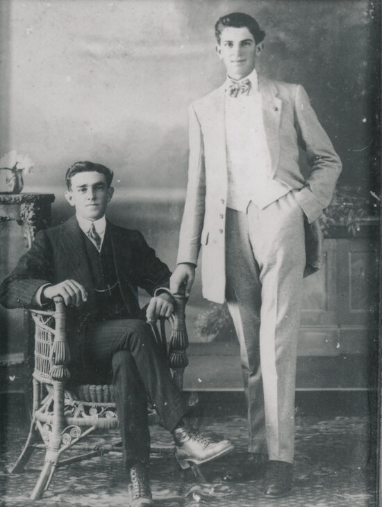 Norman and Bill Powell studio portrait