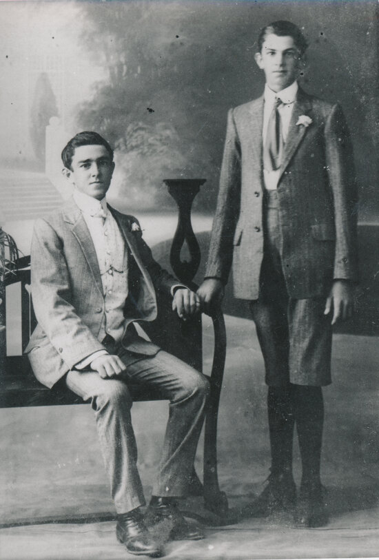 Norman and Bill Powell studio portrait