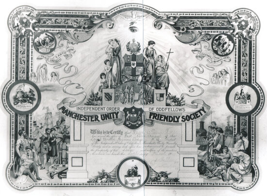 Manchester Unity of Oddfellows Certificate: Francis George Forse