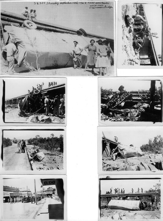 Photos of the Macrossan Smash, 16/9/1948