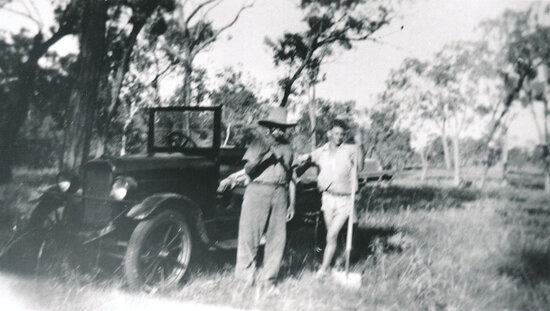 Jupiter Mosman and Alex Crow at Sandy Creek, near Dottswood Station