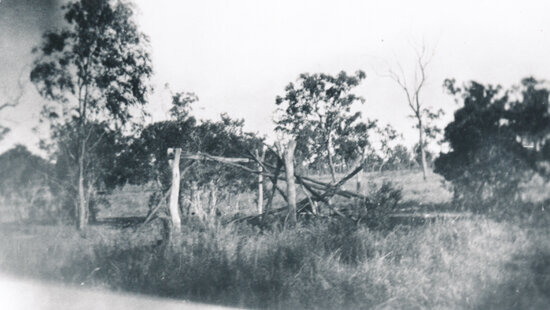 Ruin of a bush shack