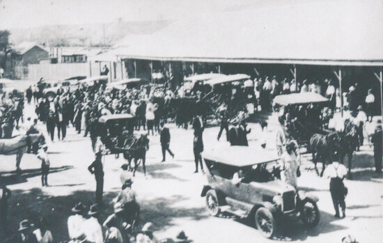Railway Station, c1920