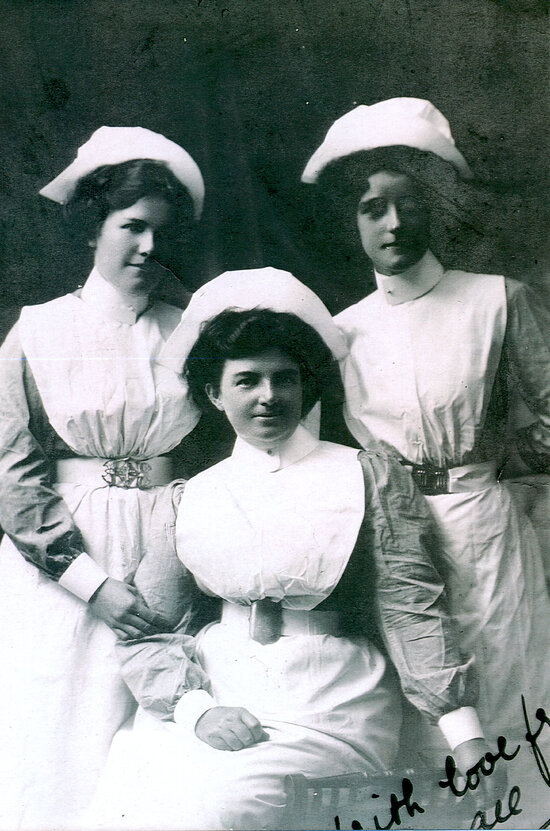 Nursing friends of Olive Foxlee (nee Towner) 1911