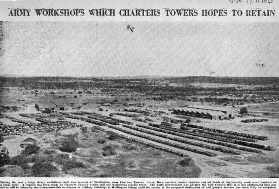 Army Workshops Which Charters Towers Hopes to Retain