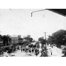 Parade in Upper Gill Street From Church Street Corner Looking East
