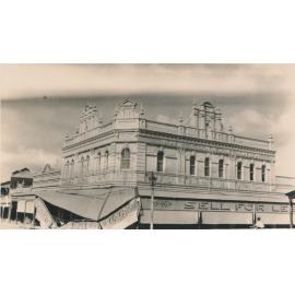 Ross’s corner building showing collapsed awning (Mosman Street side)