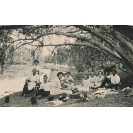 Family Picnic beside river