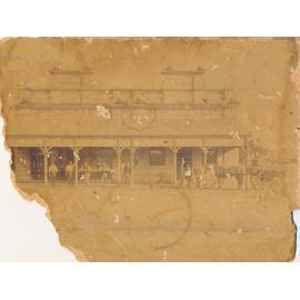 Workers outside Burns Philp & Co, Mosman Street