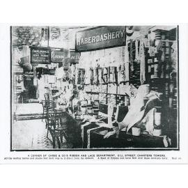 Carse & Co Drapers, Gill Street (interior), 1908