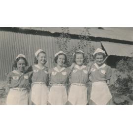 Waitresses from the Imperial Cafe, 1941 - Joyce Faulkner, Ivy Young, Dot Riley, ? , Joan Hansen