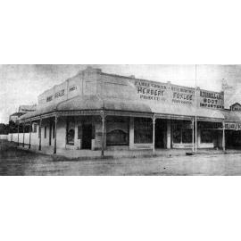 Herbert Foxlee Family Grocer and Wine Merchant, 1904, SW corner of Gill & High Street