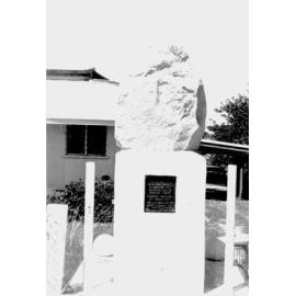 Jupiter Mosman Memorial outside Jacko Williams house, 196 Gill Street