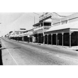 Gill Street from Deane Street looking east towards John Collins Chemist
