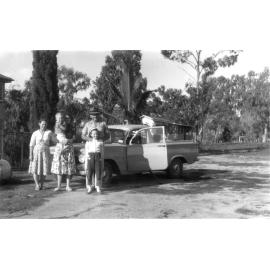 Knuth family at Mount Cooper Station, 1964