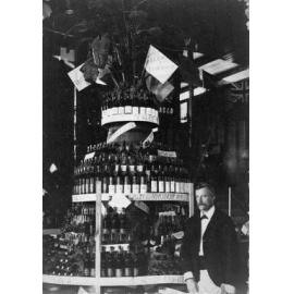 Herbert Foxlee with Wine Display