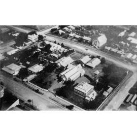 Aerial view of Roman Catholic Church