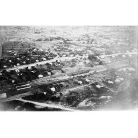 Aerial view of Queenton Railway Yards