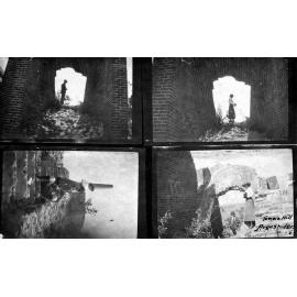 Set of four photos of the Pyrites Works remains, Towers Hill August 1917