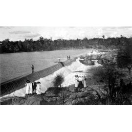 People at the Weir, Burdekin River, June 1913