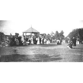 Large Group Near Band Rotunda, Lissner Park