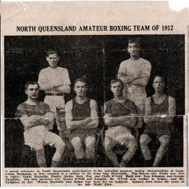 Hugh Quinn with the North Queensland Amateur Boxing Team, 1912