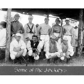 Some of the Jockeys at the Inaugural Fletcher Vale Races, 1921
