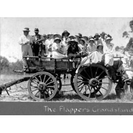 The Flappers Grandstand at the Inaugural Fletcher Vale Races, 1921