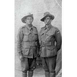 Private W Shephard and Private W Matthews, 9th Battalion, 1917 WW1