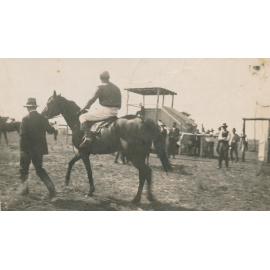 Allan Williams on Racehorse ‘Calm Like’ at Natal Downs, 1928