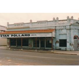 Stan Pollard and Co Floor-Covering Centre, NE Corner Gill and Deane Street August 1987