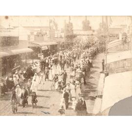 Procession in honour of the Governor General Northcote, Gill St July 1904