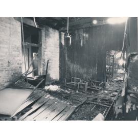 Interior of Police Station After Fire, Gill Street 1988