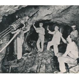 Miners in Sunset No 4 Level footwall Section, Ravenswood