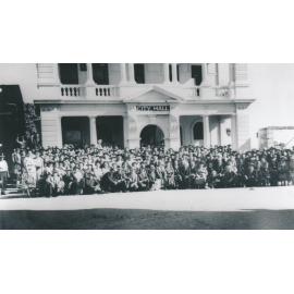 Back to Charters Towers Reunion Group Outside City Hall