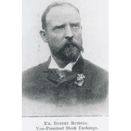 Mr Robert Russell, Stock Exchange Vice-President, 1895