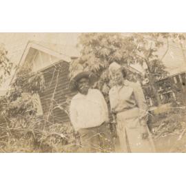 Jupiter Mosman with a female army officer, 1943?