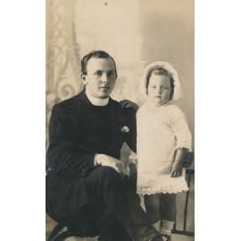 The Reverend Morris Griffiths, with Bronwen Evans, February 1914