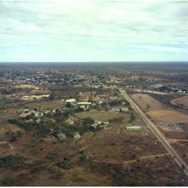 Aerial photo of All Souls School Looking West, 1975