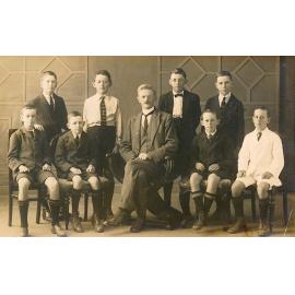 John Robinson with a Group of Boys