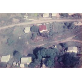 Aerial view of the Cunningham residence, 45 Deane Street, 1960