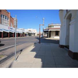 Footpath View of Gill Street Outside Post Office Looking West