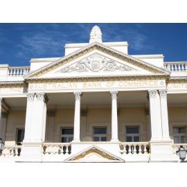 Pediment and Balcony of World Theatre, Mosman Street